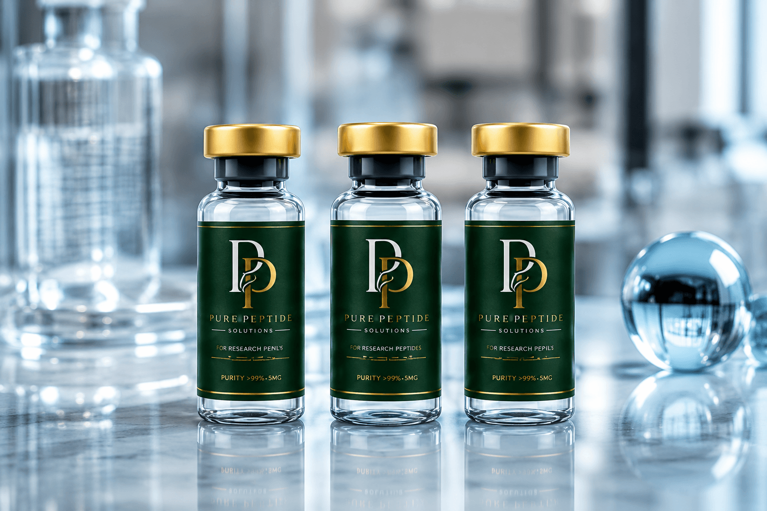 Metabolic peptide laboratory vials